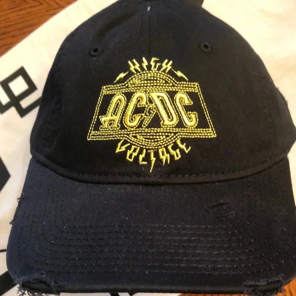 AC/DC High Voltage Distressed Hat Retro